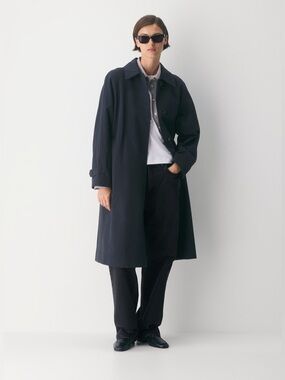 ARITZIA Regent Trench Dark Night Navy Size S NWT!